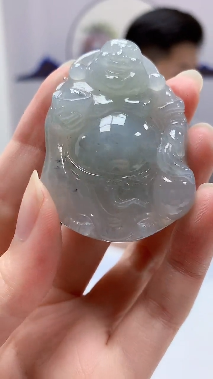 【闪购商品】定制翡翠未镶嵌4917zm-毛货挂件佛209