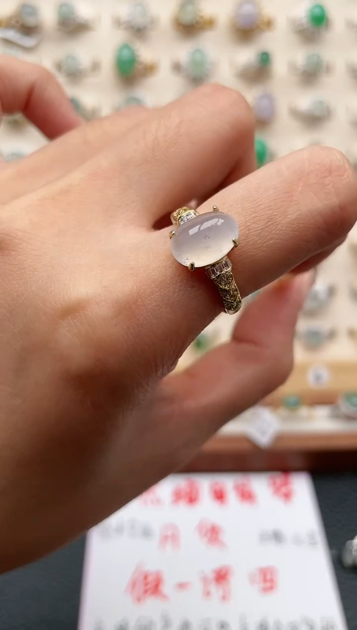 【闪购商品】翡翠戒指银S925镶嵌1111