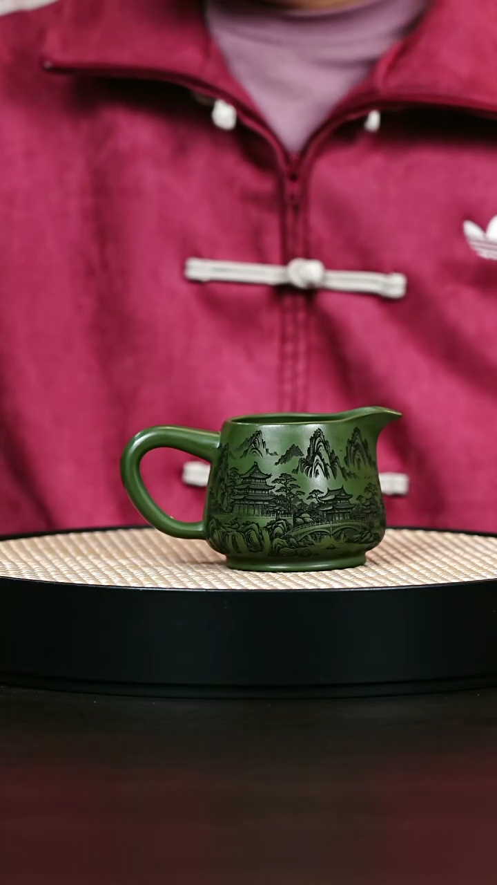 茶壶紫砂绿泥公道杯200cc