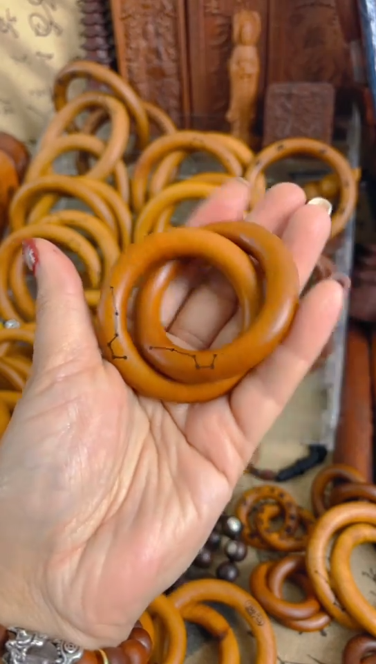 【闪购商品】枣木木雕乾坤圈40圈口一物一拍