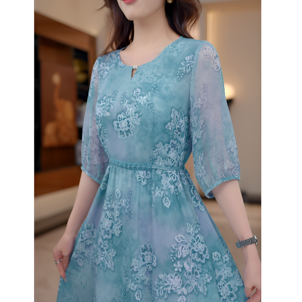 （刘七七）连衣裙2025休闲气质收腰显瘦度假裙W52A36970