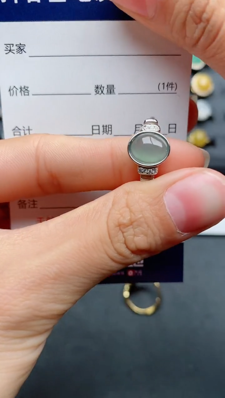 【闪购商品】翡翠戒指银S925镶嵌..........