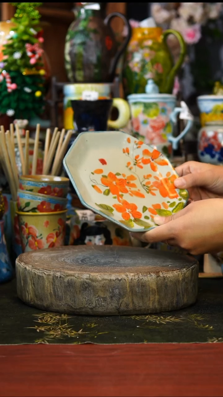 花瓶杯子碗202景德镇手工高温釉下彩