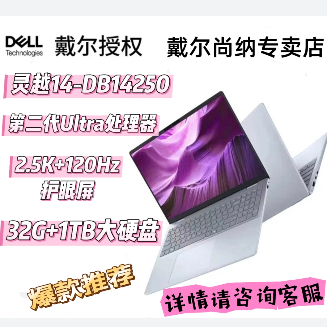 Dell/戴尔超薄14PLUS-DB14250 办公轻薄本笔记本电脑大屏大屏
