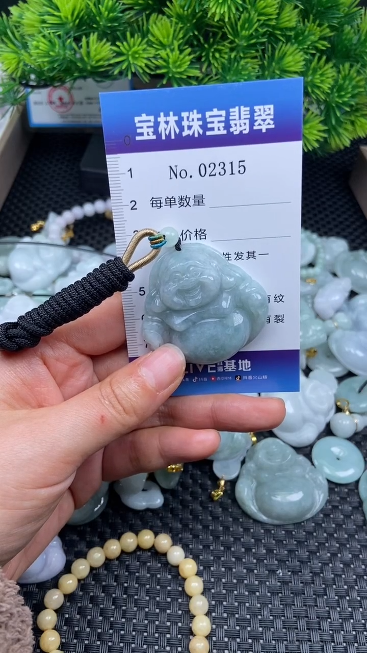 颈饰未镶嵌翡翠天然缅甸翡翠2315