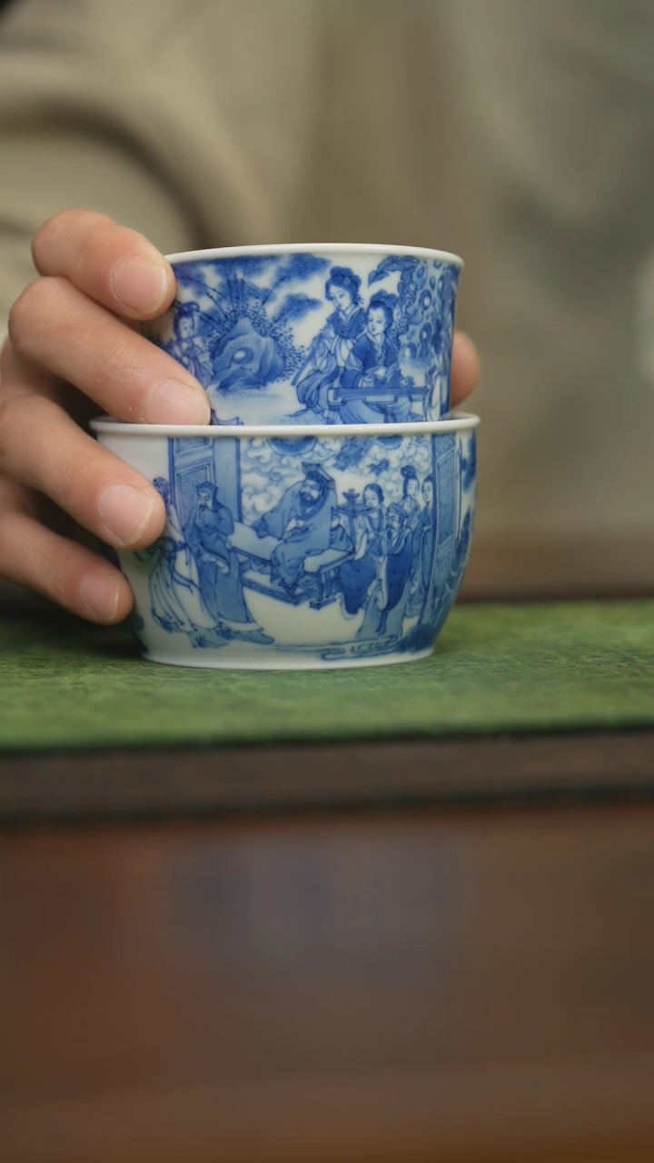 【闪购商品】杯柴窑青花破价福利