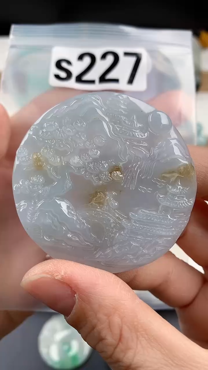 颈饰未镶嵌翡翠天然翡翠吊坠挂件