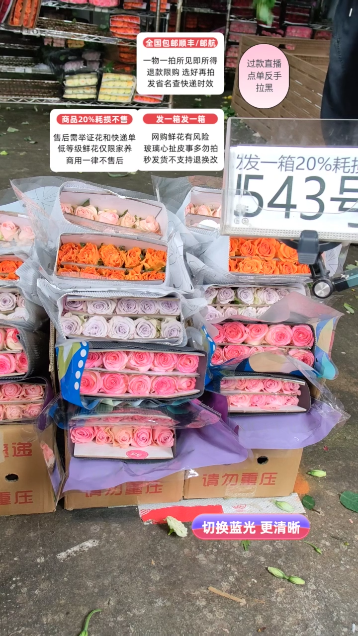 543号♥含20%耗损发一箱