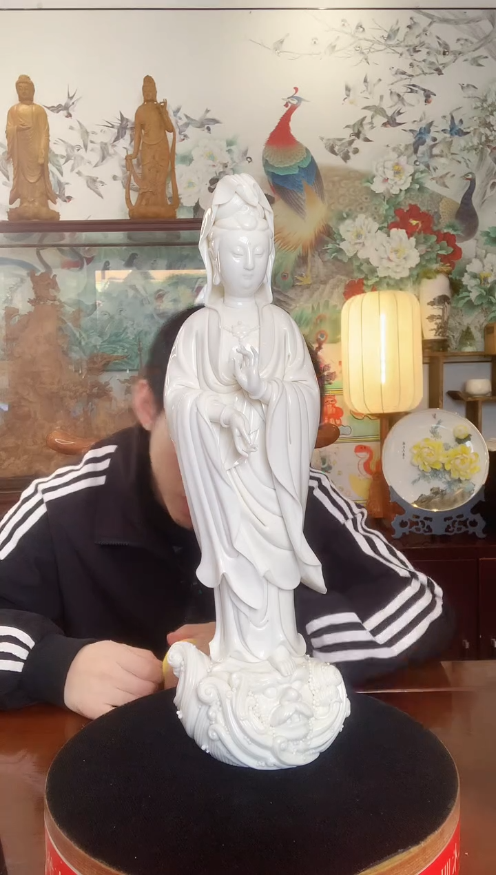 摆件德化白瓷  慈航普度 高42cm  庄少卿老师