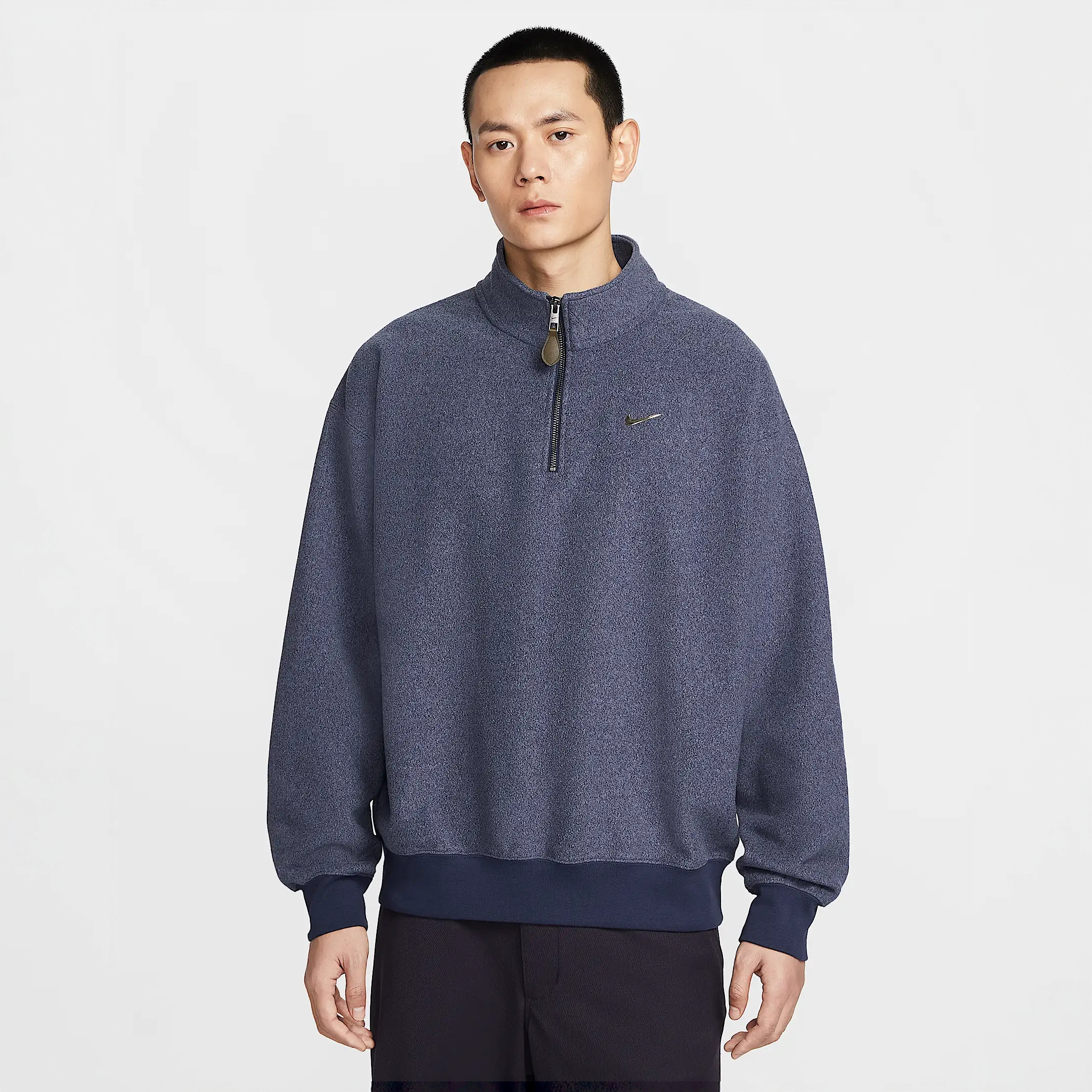 NIKE/耐克2026春男Solo Swoosh 加绒 1/4 拉链开襟上衣IQ3975410