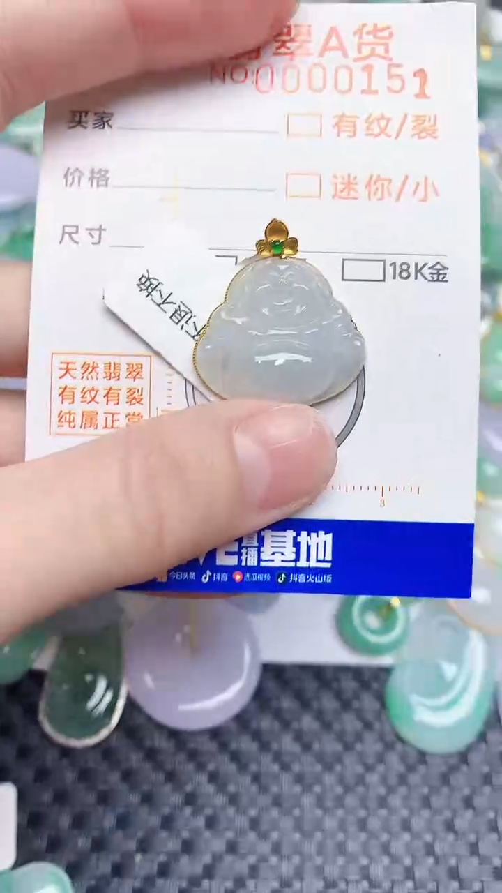 【闪购商品】翡翠颈饰18K金镶嵌453453453