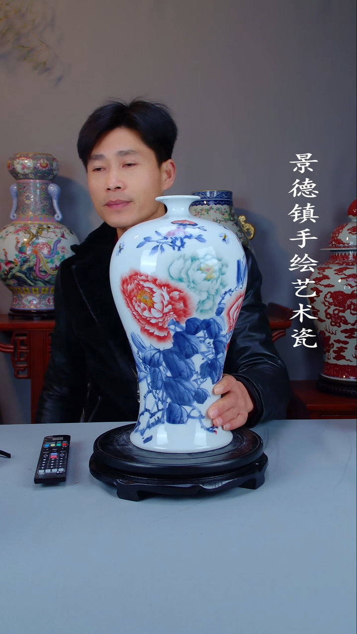 摆件陶瓷景德镇手工手绘陶瓷摆件15