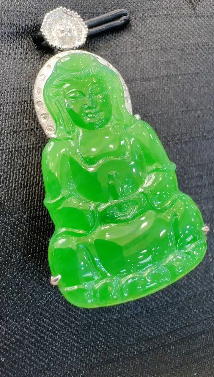 【闪购商品】翡翠吊坠(不含链)18K金镶嵌多样性团购发一件