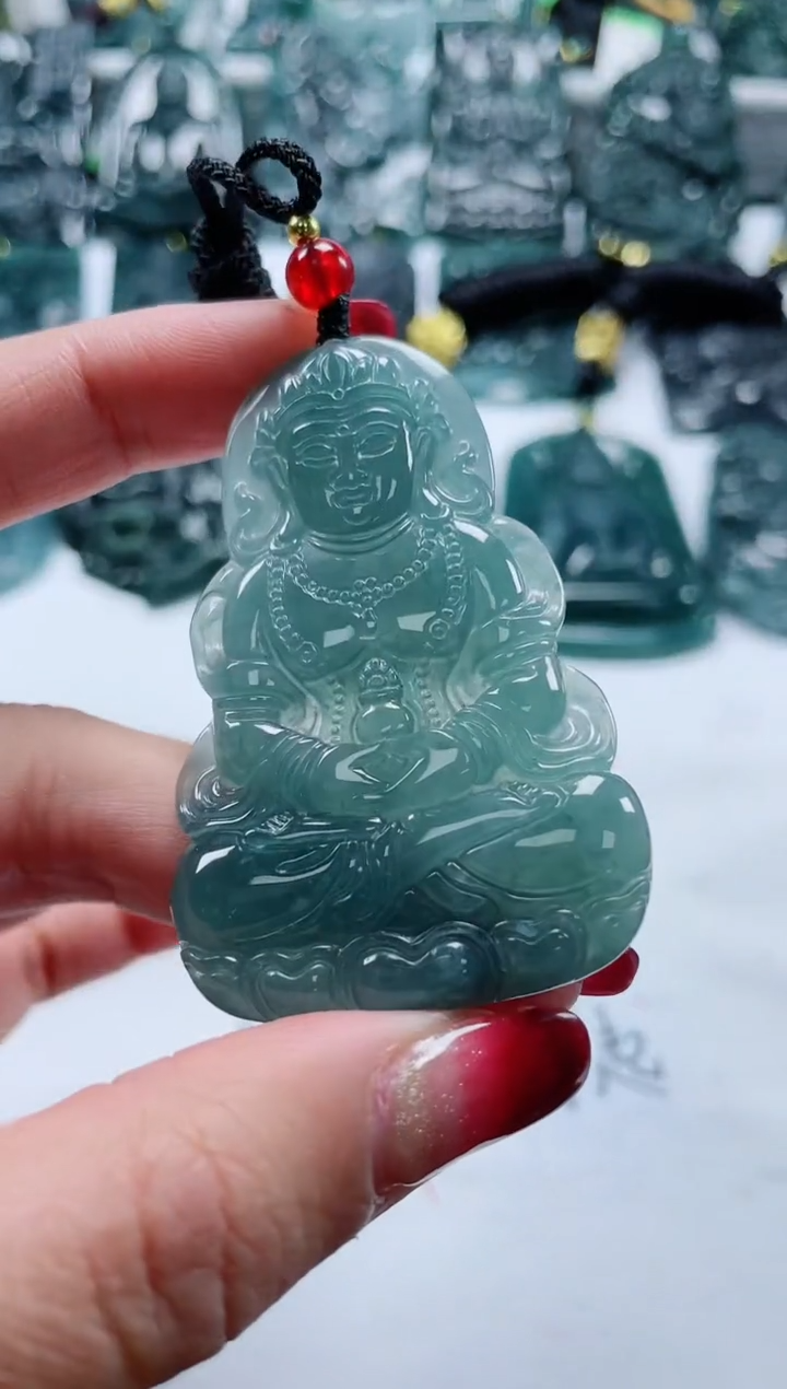 【闪购商品】翡翠颈饰未镶嵌多样性发货一件发货-度母观音