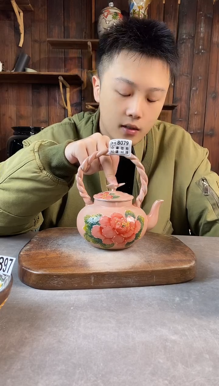 碗079瑕，手工手绘，超值陶瓷