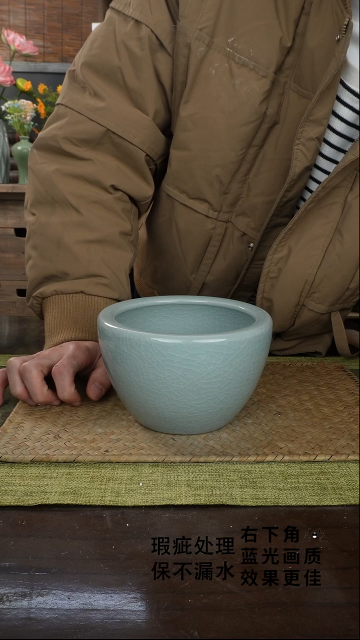 陶瓷苹果厚边茶渣缸B-14次品保不漏水外观不完美