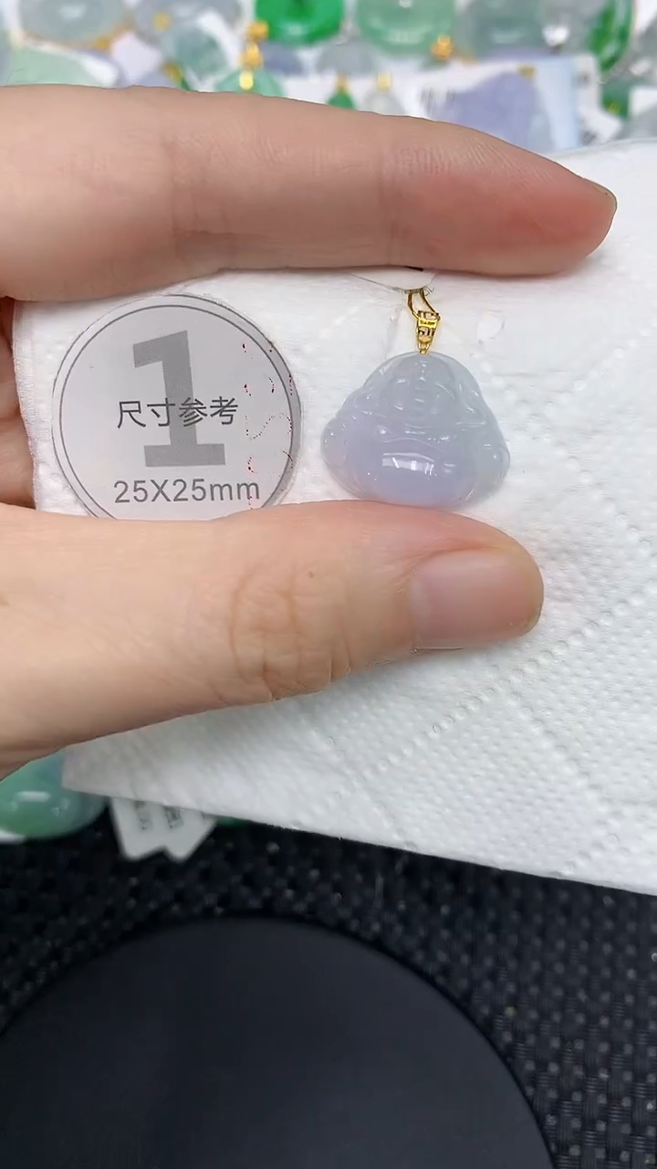 颈饰18K金镶嵌翡翠1111111111
