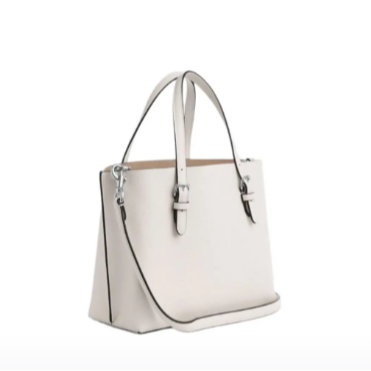 COACH蔻驰牛皮托特包购物袋单肩斜接手提包中号女 CV966 SV/HA