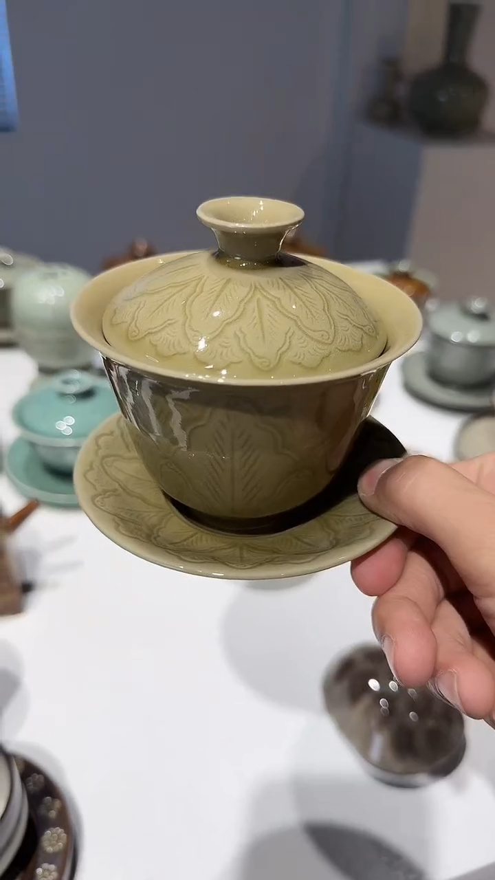 青瓷手工茶器包邮不带礼盒