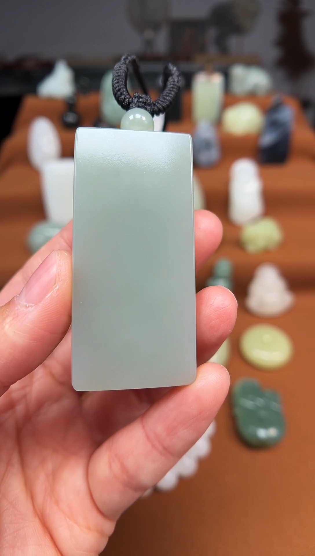 颈饰未镶嵌和田玉平安牌