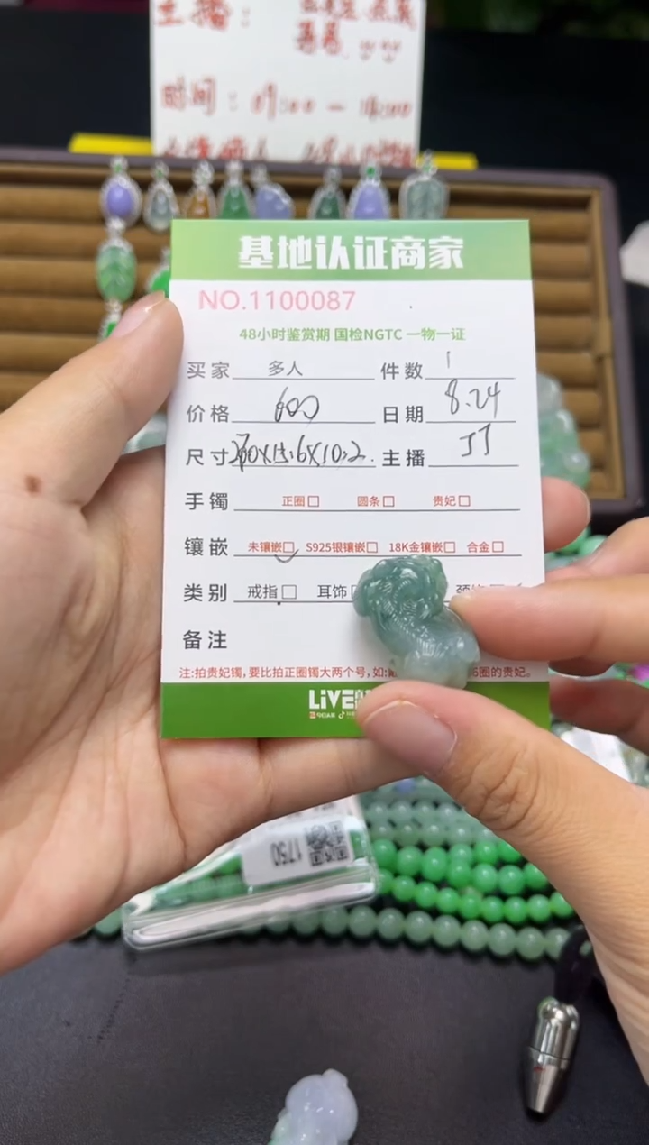 吊坠(不含链)未镶嵌翡翠貔貅
