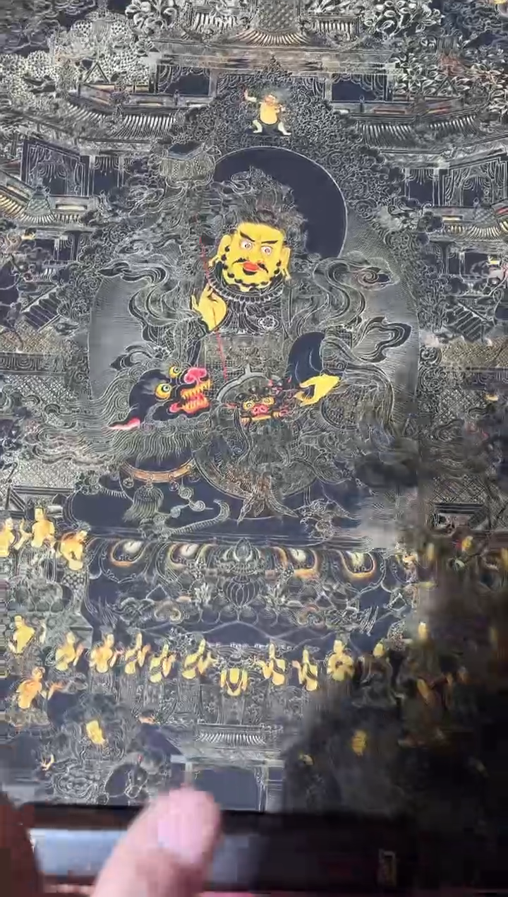 卷轴画龙妹的唐卡tk16