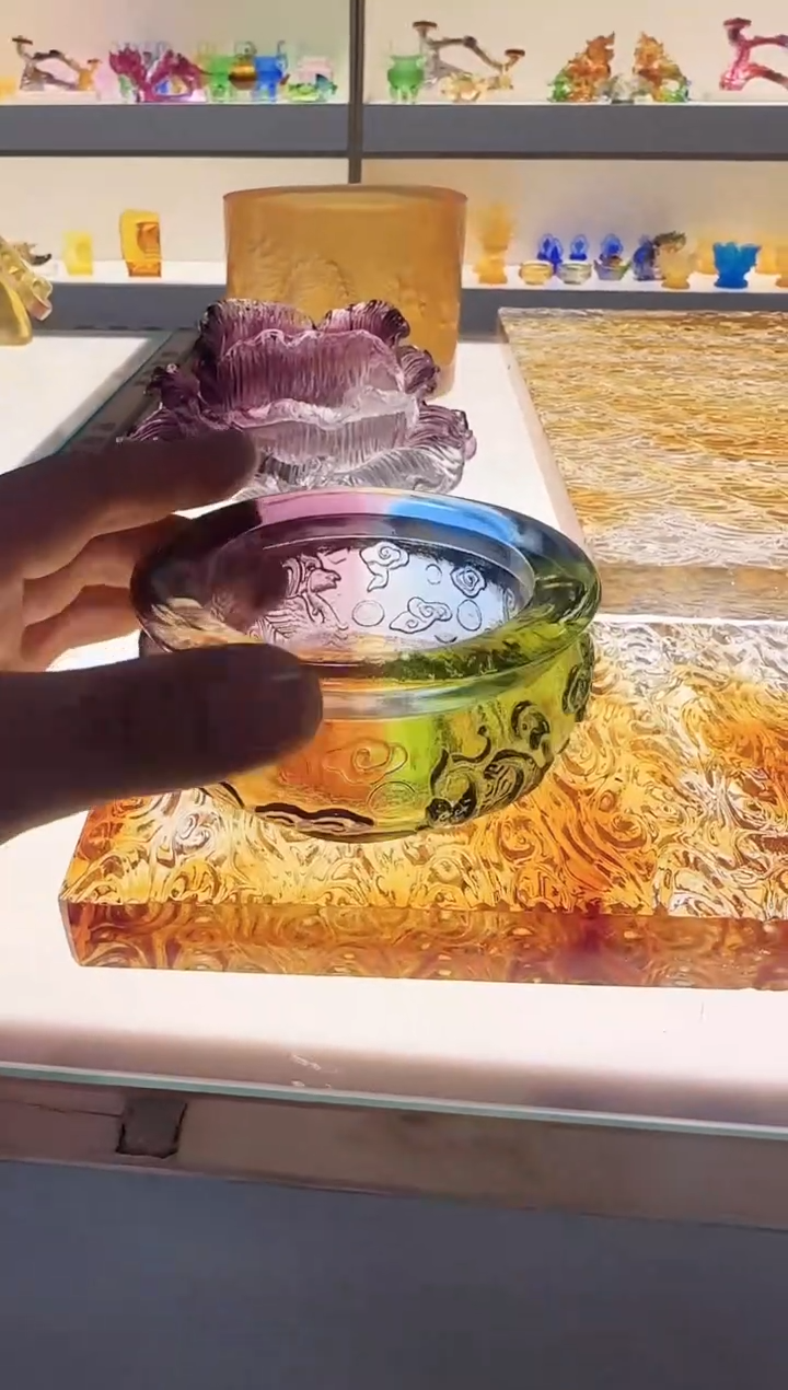 手工艺品琉璃四神兽聚宝盆