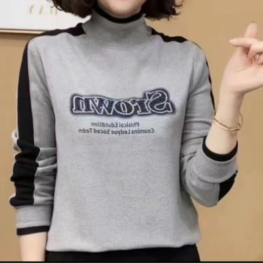 1756爆款带钻德绒洋气打底衫上衣