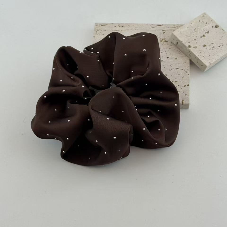 FQ240朋克风复古韩系发圈欧美风棕色发绳日韩甜美风时尚