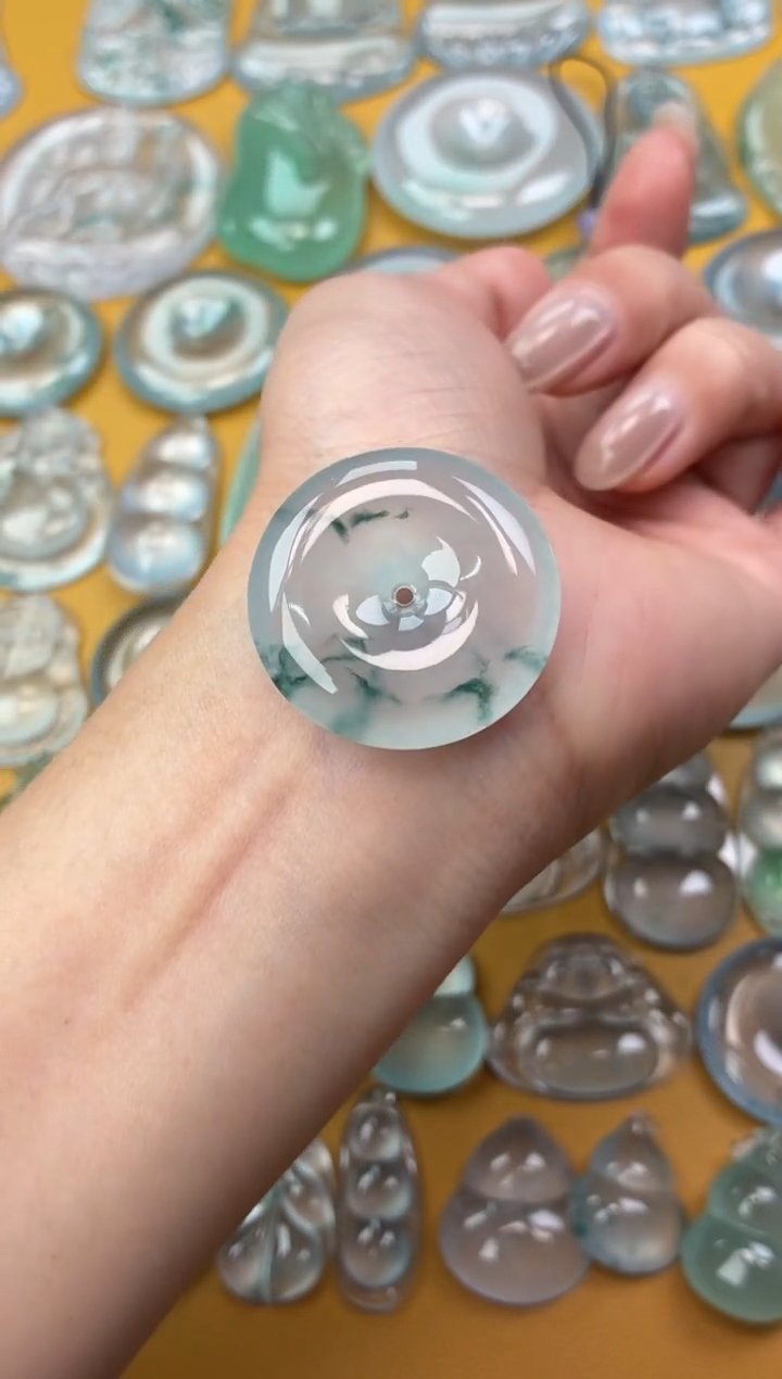 吊坠(不含链)未镶嵌翡翠41 平安扣 31.5 6