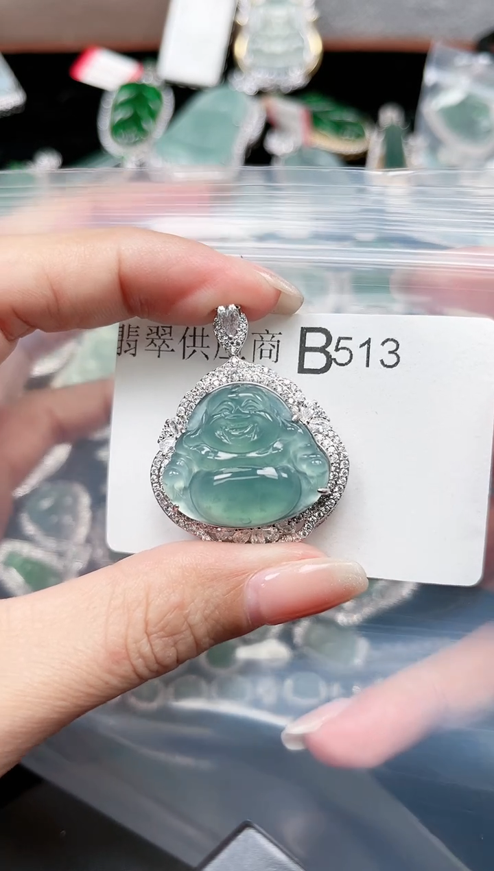 【闪购商品】翡翠颈饰未镶嵌513赠皮绳