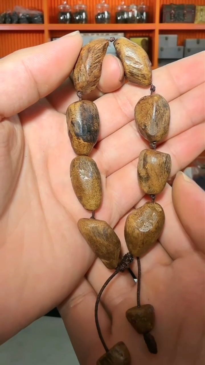沉香手串167号沉水瘤疤23g多样性发一