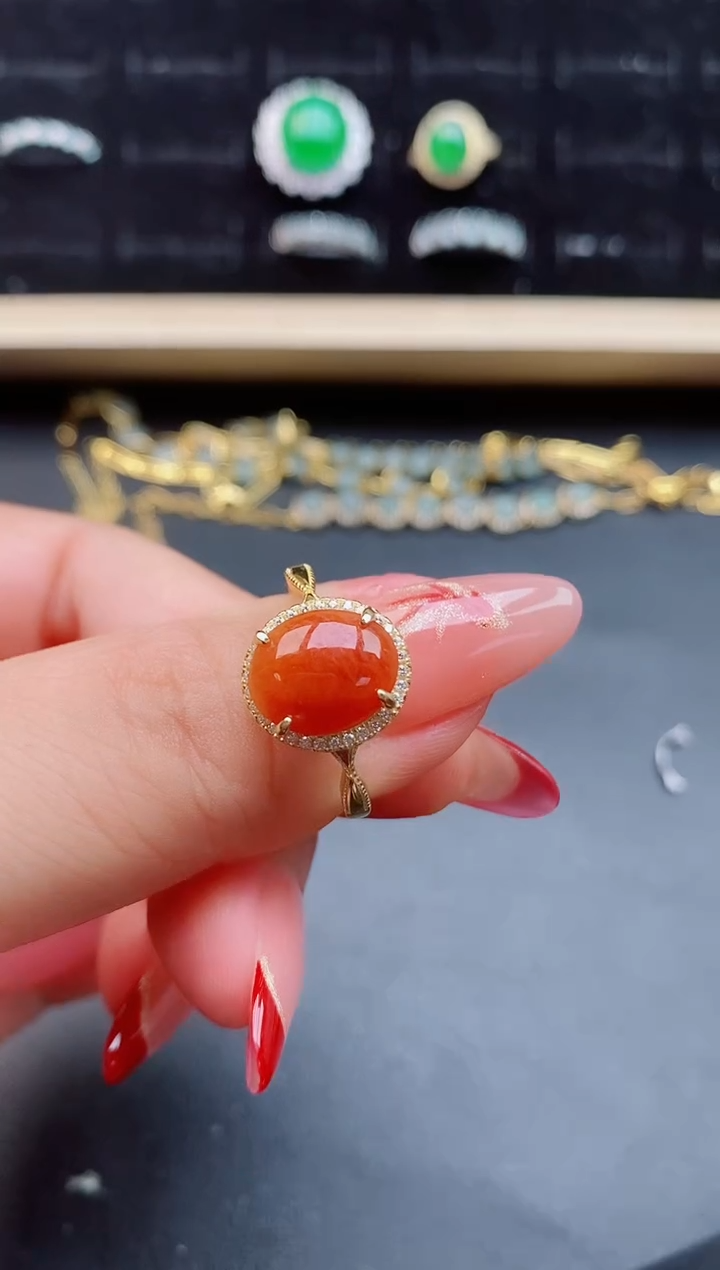 【闪购商品】翡翠戒指银S925镶嵌1212