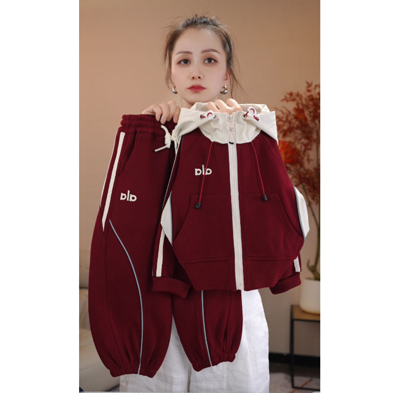 【品质上新】韩版洋气休闲运动百搭男童女童中大童套装