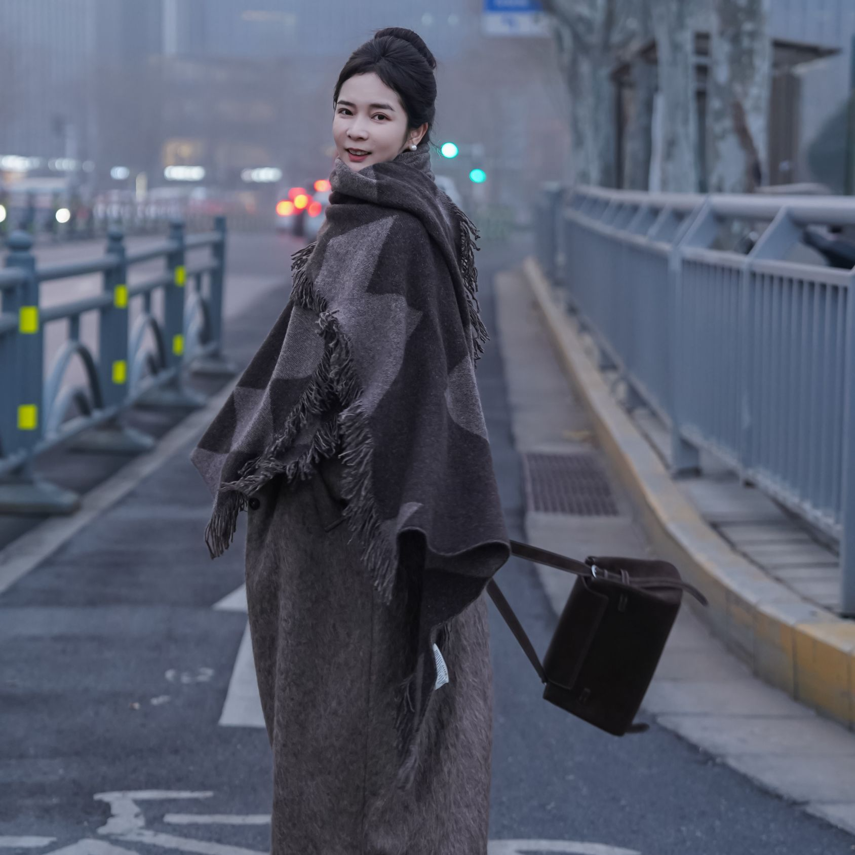 【木木琳专属】牦牛绒轻感长款大衣59095