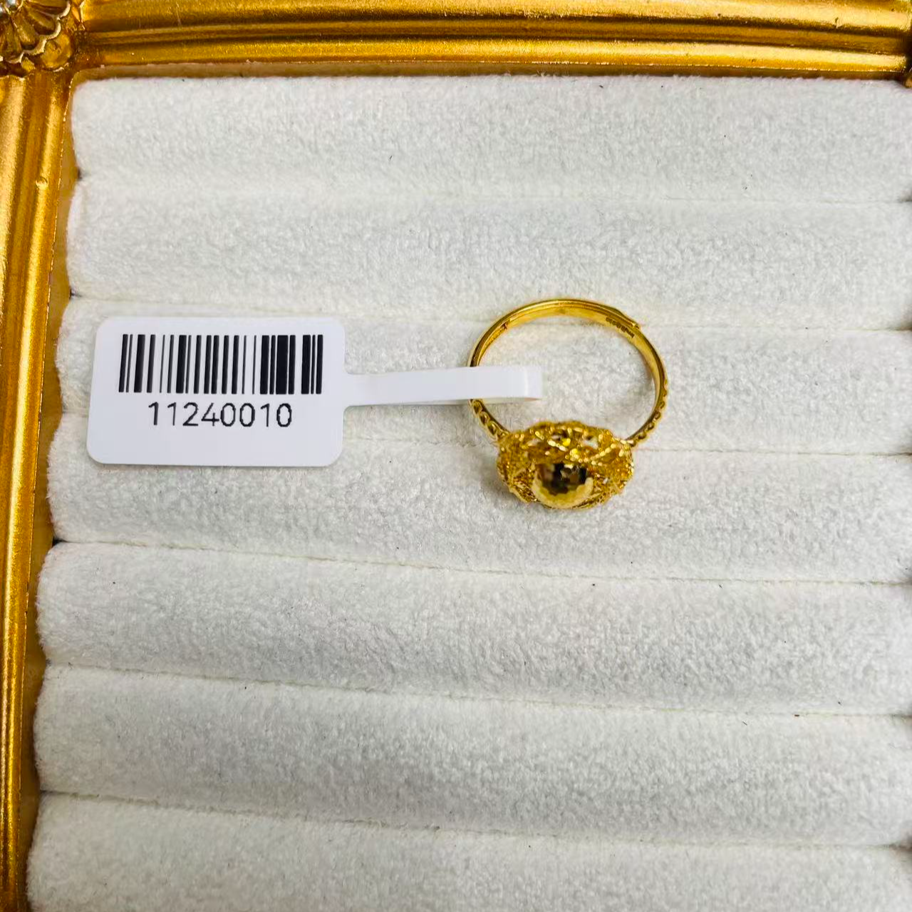 （陈陈专属）足金999素金巴洛克戒指  11240010