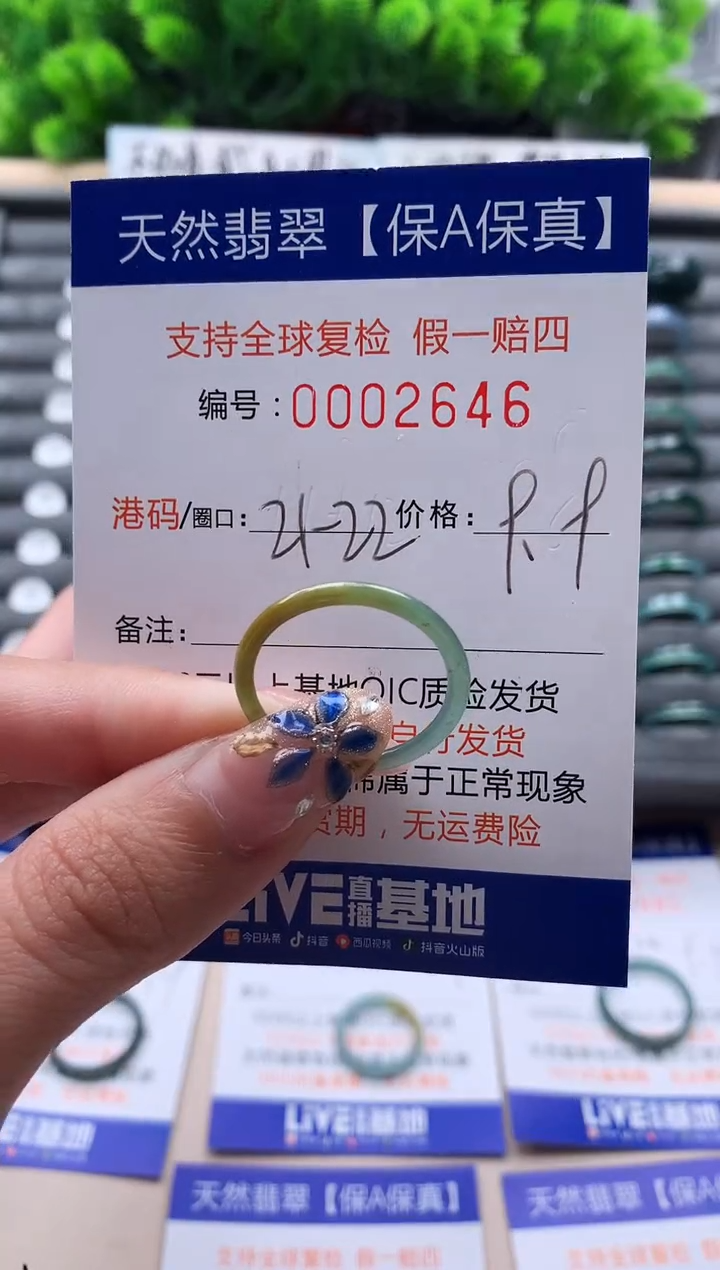 未镶嵌戒指翡翠2646