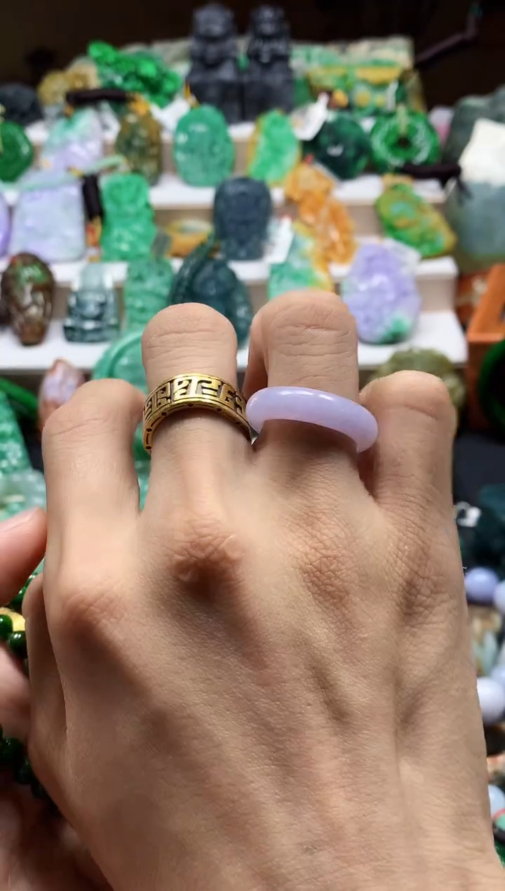 颈饰未镶嵌翡翠天然A货翡翠18.3圈口