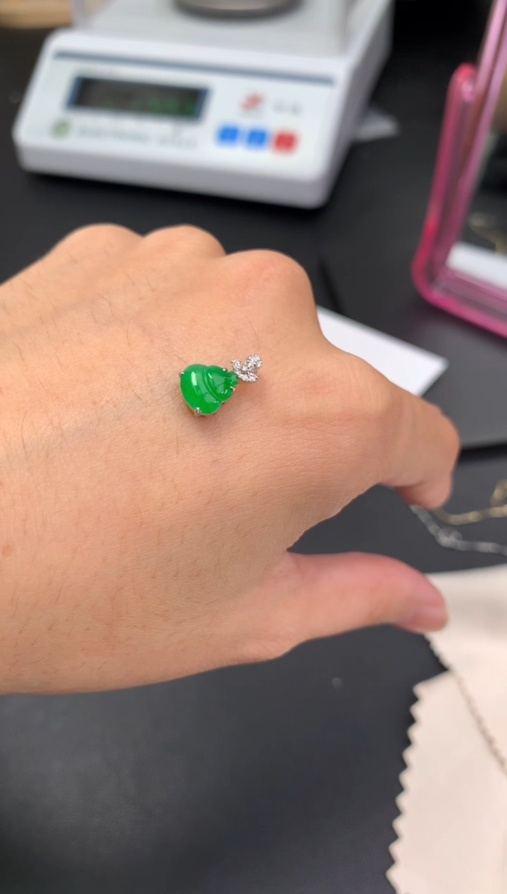 定制翡翠18K金镶嵌模式推广期48小时鉴赏期