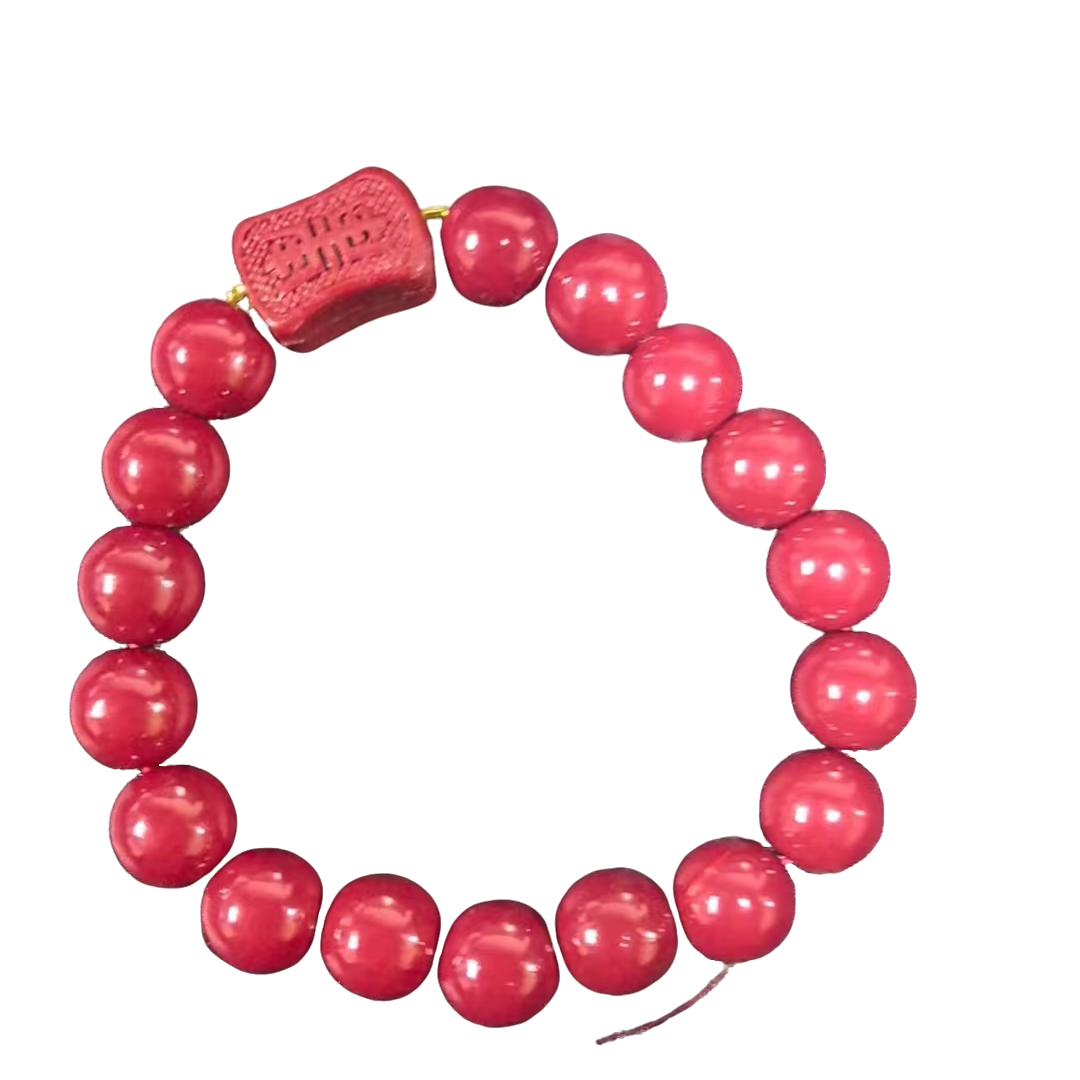 天然辰砂SX009 精品珠宝手串