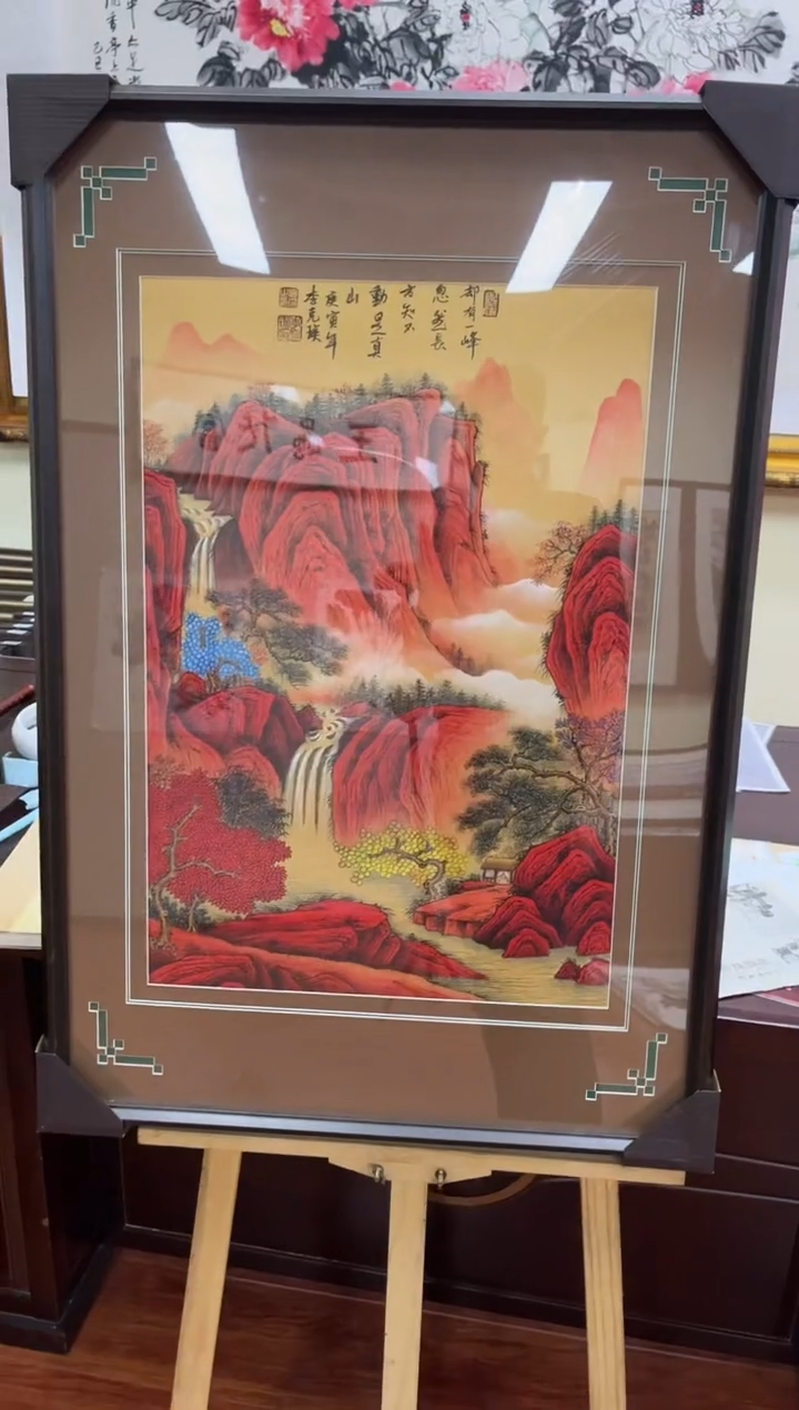 【闪购商品】绘画李克瑛-2.7平尺-带框-山水
