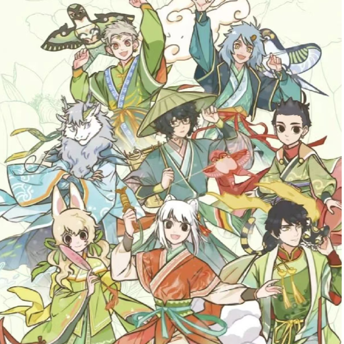 【新人浮浮】集卡社《非人哉》系列春生万物盲盒收藏卡牌