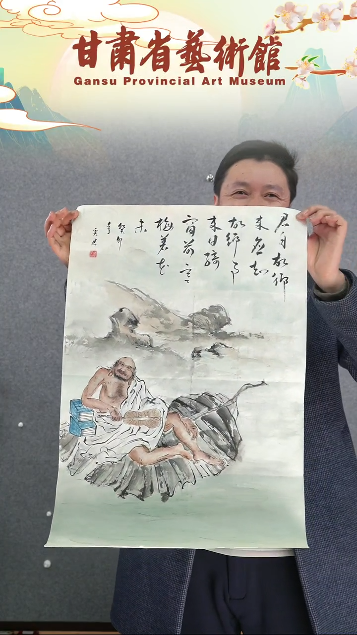 【闪购商品】国画李奚君四尺三开人物竖幅作品