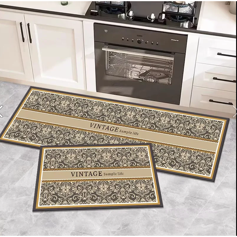 KX8019-18【40×60-40×120cm】硅藻泥厨房地垫防滑防油免洗耐脏脚垫