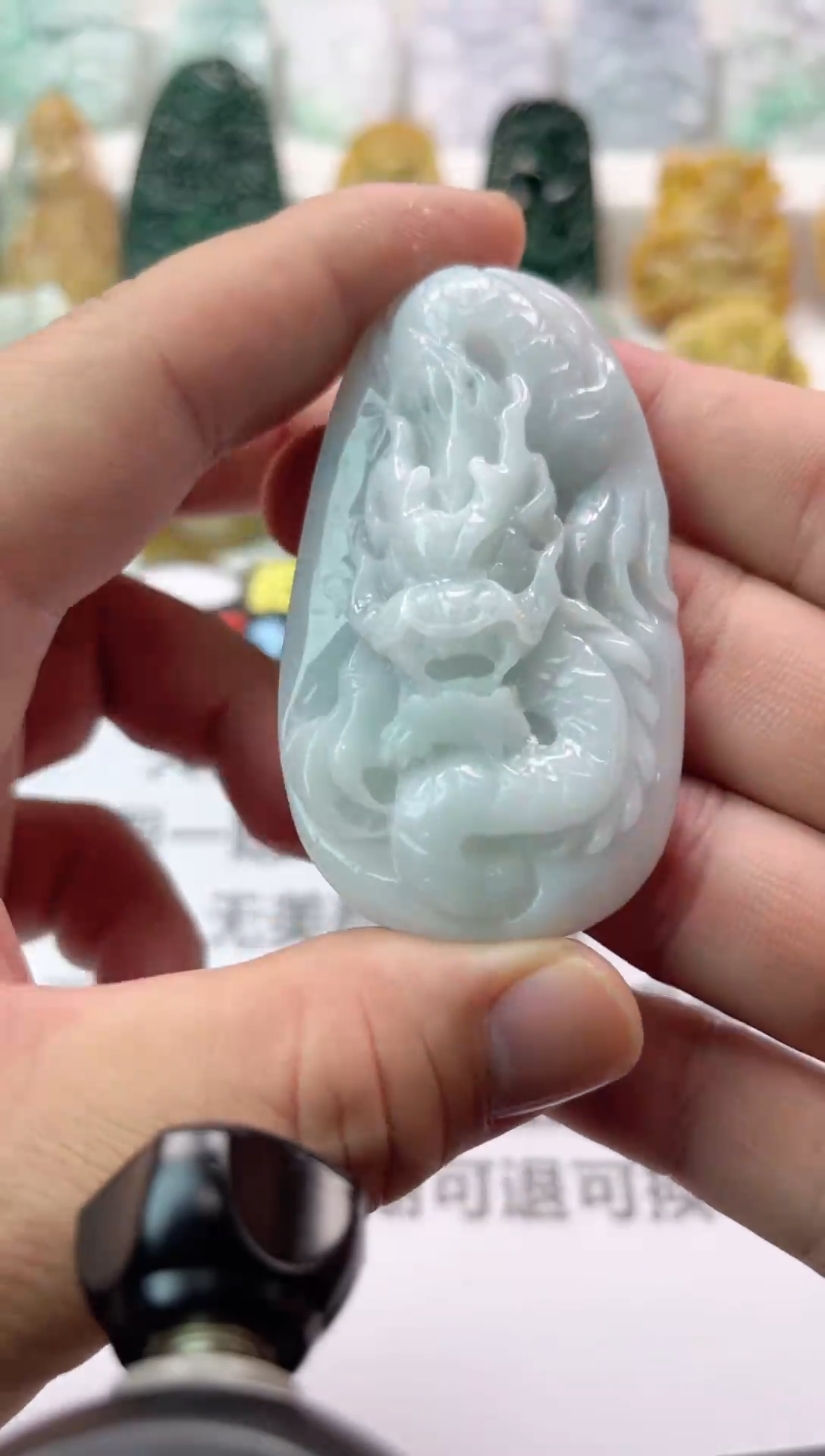 【闪购商品】翡翠颈饰未镶嵌龙牌