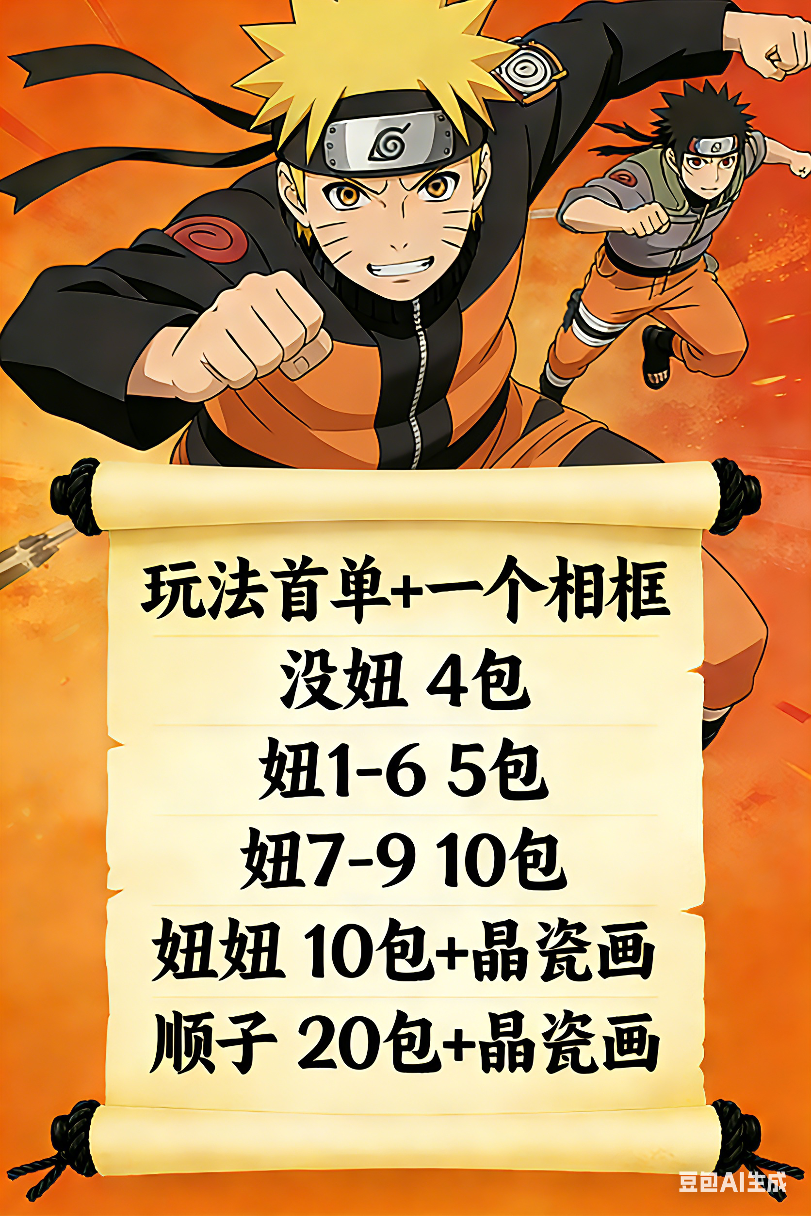 【妞妞玩法】 多厂牌火影色纸国卡二创 第二弹藏卡牌盲盒（默认代拆）