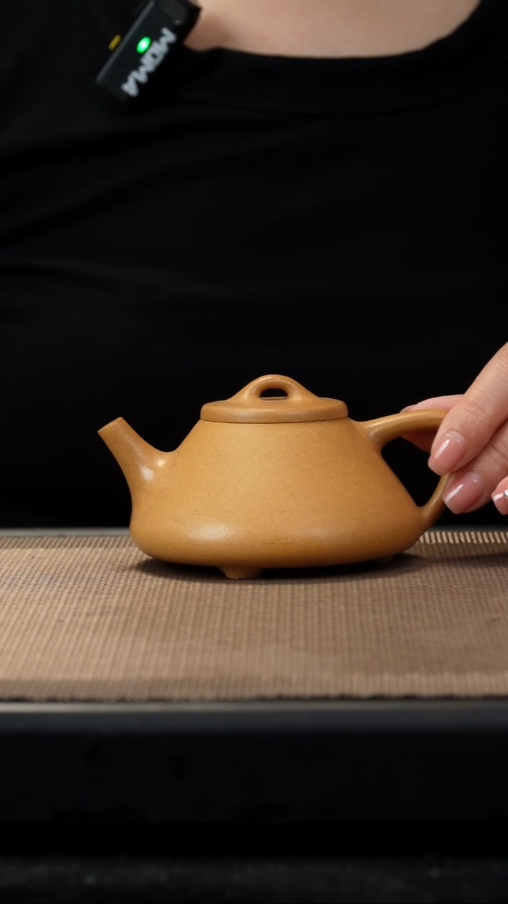 茶壶紫砂黄金段子冶石瓢