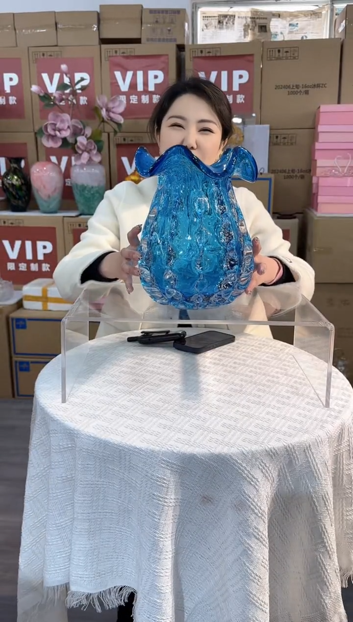 【闪购商品】琉璃泰新花器L-135