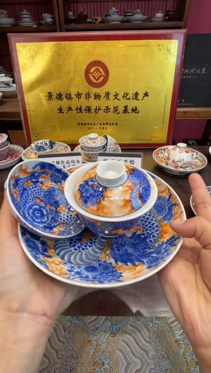 杯子瓷j****s景德镇源头工厂生产，手工手绘