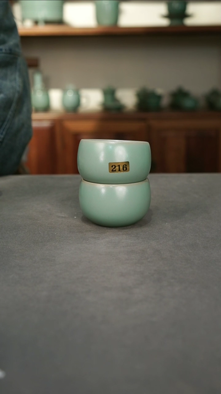 【闪购商品】君子汝瓷慕君青【深腹禅定杯】一级216